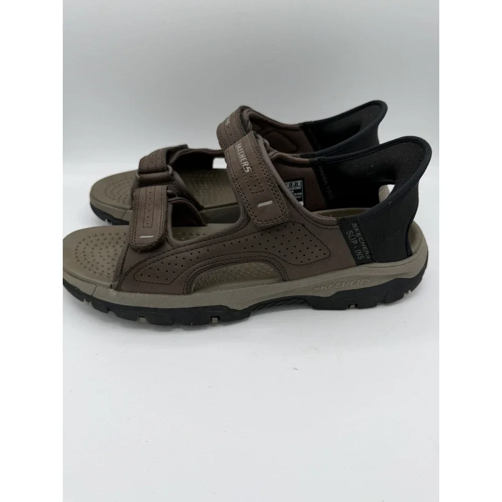 Skechers Tresmen Reece Slip In Men's Sandals Chocolate Brown SN205289 Size 9